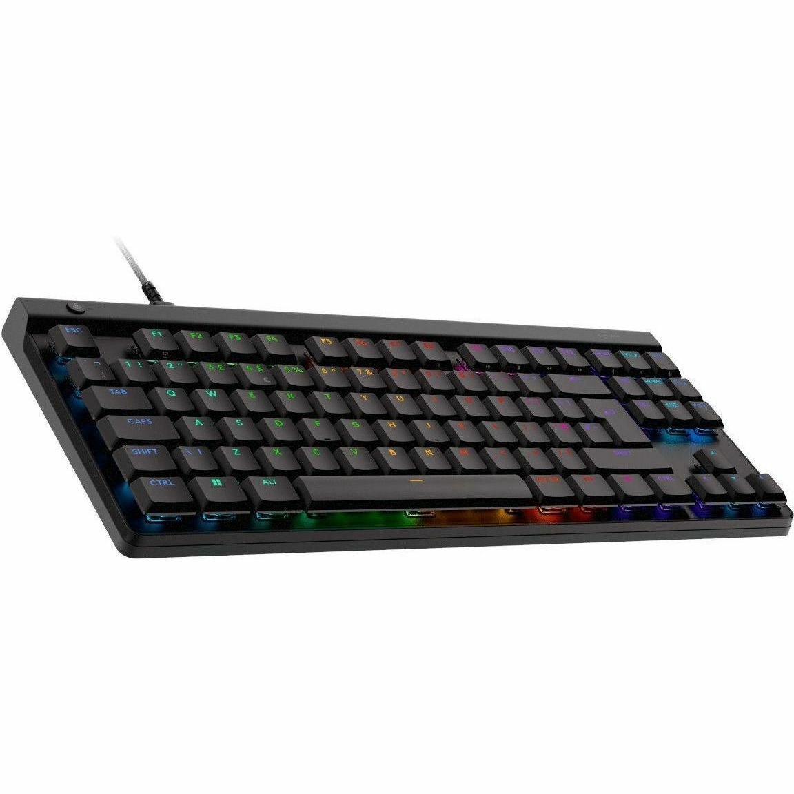 Logitech G G515 TKL Gaming Keyboard - Cable Connectivity - USB Interface - RGB LED - English (UK) - QWERTY Layout - Black