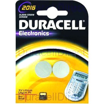 Duracell DL2016 Battery - Lithium (Li) - 2Pack
