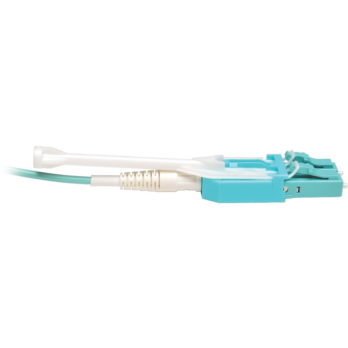 Eaton Tripp Lite Series 10Gb/40Gb/100Gb Duplex Multimode 50/125 OM3 LSZH Fiber Patch Cable with Push/Pull Tab Connectors (LC/LC), Aqua, 1M (3.3 ft.)