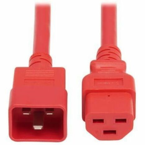 Eaton Tripp Lite Series Power Cord, C20 to C21 - Heavy-Duty, 20A, 250V, 12 AWG, 6 ft. (1.8 m), Red