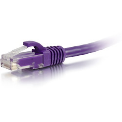 C2G 3ft Cat6a Snagless Unshielded (UTP) Ethernet Cable - Cat6a Network Patch Cable - PoE - Purple