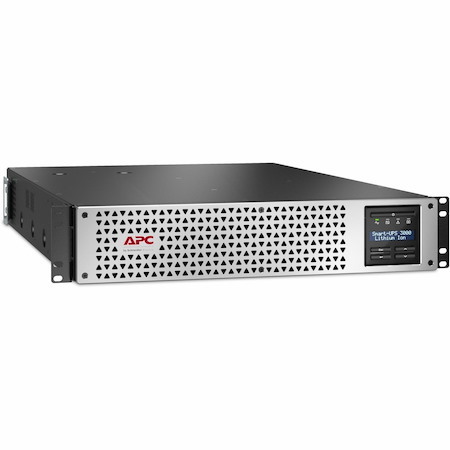 APC Smart-UPS, Line Interactive, 3kVA, Lithium-ion, Rackmount 2U, 120V, 1x NEMA L5-30R+6x NEMA 5-20R outlets, SmartConnect Port+Network Card, AVR, LCD