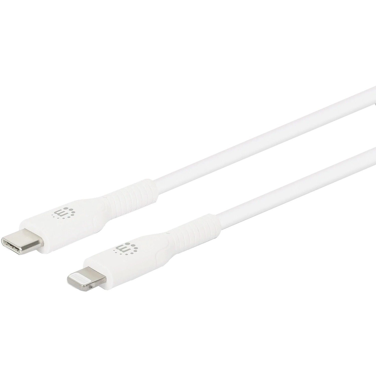 Manhattan 2.13 m Lightning/USB-C Data Transfer Cable for iPhone, MAC, Charger, Dock