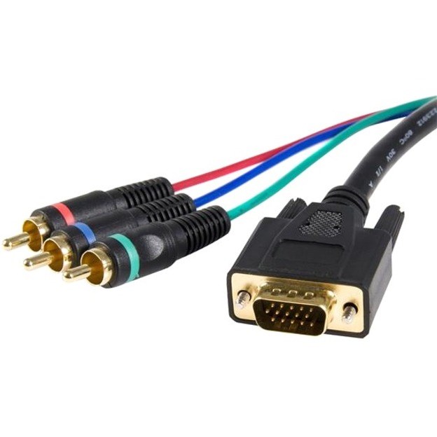 StarTech.com Cable adapter - RCA breakout - HD15 (m) - component (f) - 3 ft