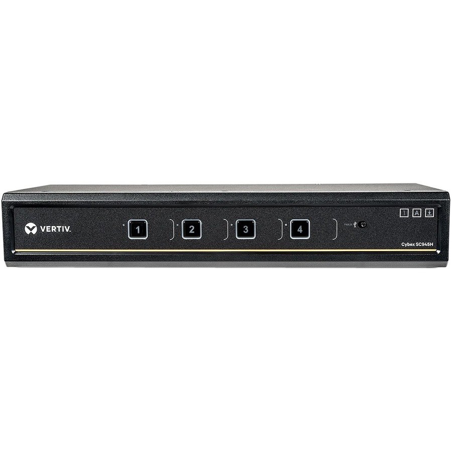 Vertiv Cybex SC945H Secure KVM | Dual Head | 4 Port | HDMI | NIAP| 4K | USB| DPP