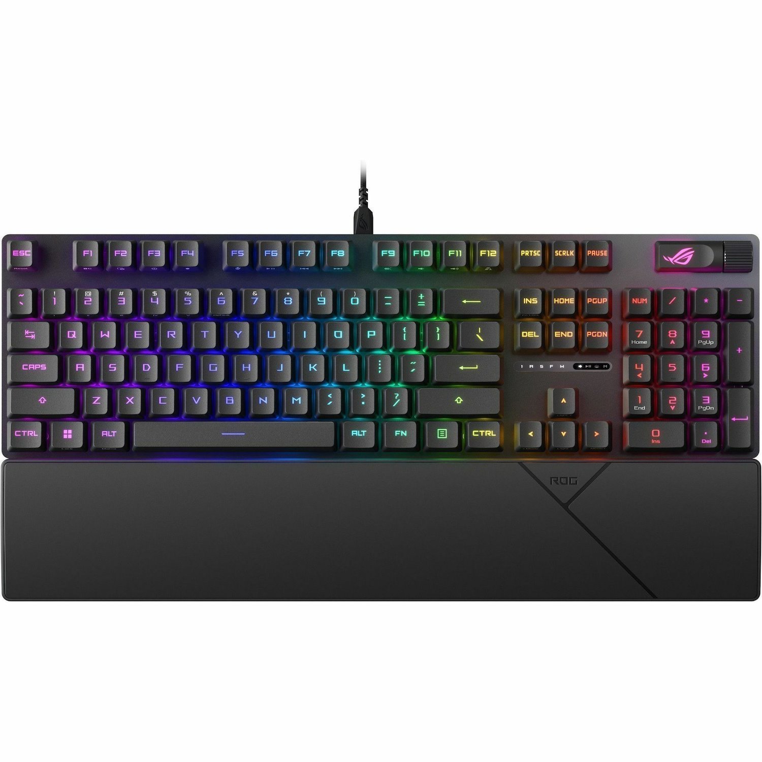 Asus ROG Strix Scope II RX Gaming Keyboard - Cable Connectivity - USB 2.0 Interface - RGB LED