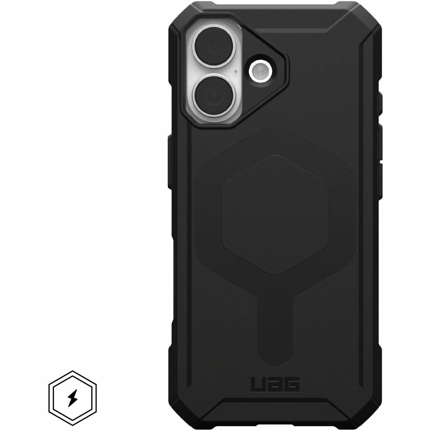Urban Armor Gear Essential Armor Robuust Case voor Apple iPhone 17 Smartphone - Hex - Zwart