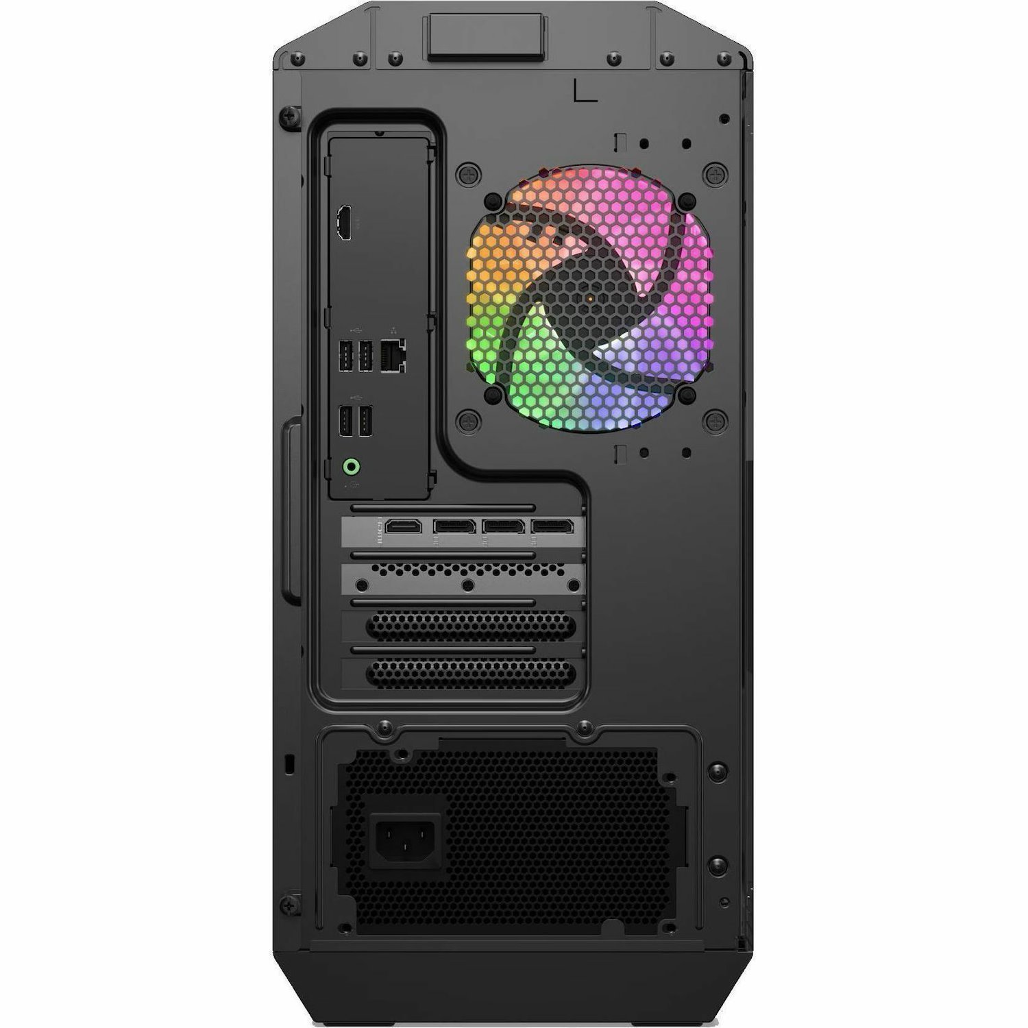 Lenovo LOQ 26ADR10 91DF000VCF Gaming Desktop Computer - AMD Ryzen 7 8745HX - 32 GB - 1 TB SSD - Tower - Luna Gray, Eclipse Black