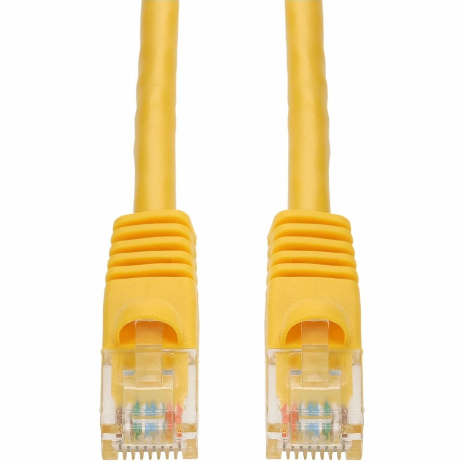 AddOn 17ft Yellow CAT 6A PVC Ethernet Cable Snagless Bubble Boot RJ-45 M/M