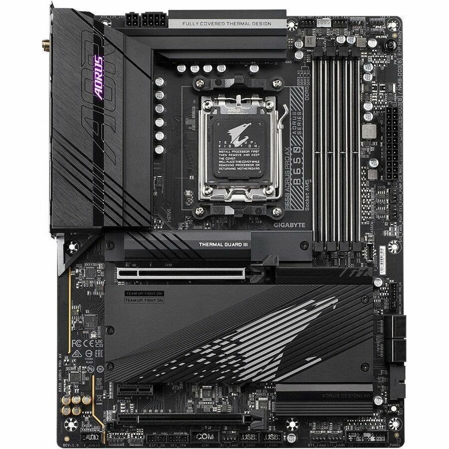 Aorus Ultra Durable B650 AORUS PRO AX Gaming Desktop Motherboard - AMD B650 Chipset - Socket AM5 - ATX