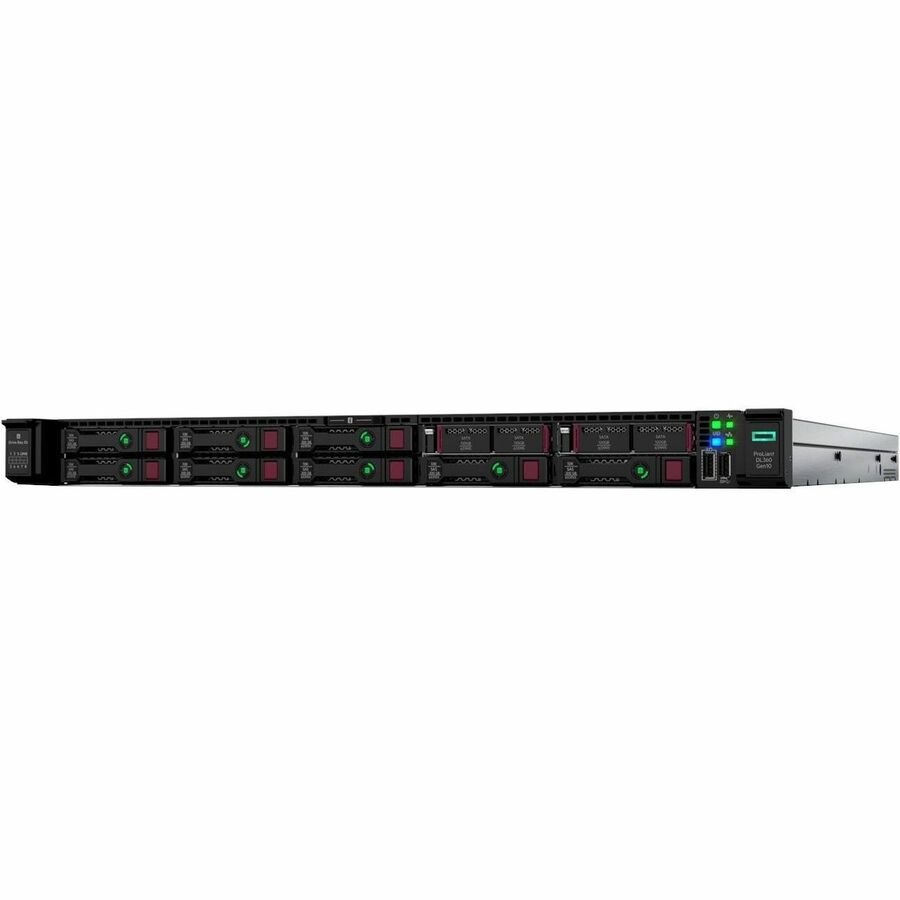 HPE ProLiant DL360 G10 1U Rack Server - 1 Xeon Silver 4208 2.10 GHz - 64 GB RAM - 1.88 TB SSD - (2 x 960GB) SSD Configuration - Serial ATA, 12Gb/s SAS Controller