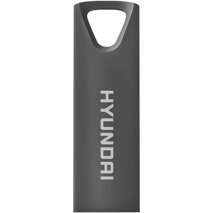 Hyundai Bravo Deluxe 16GB High Speed Fast USB 2.0 Flash Memory Drive Thumb Drive Metal, Space Grey