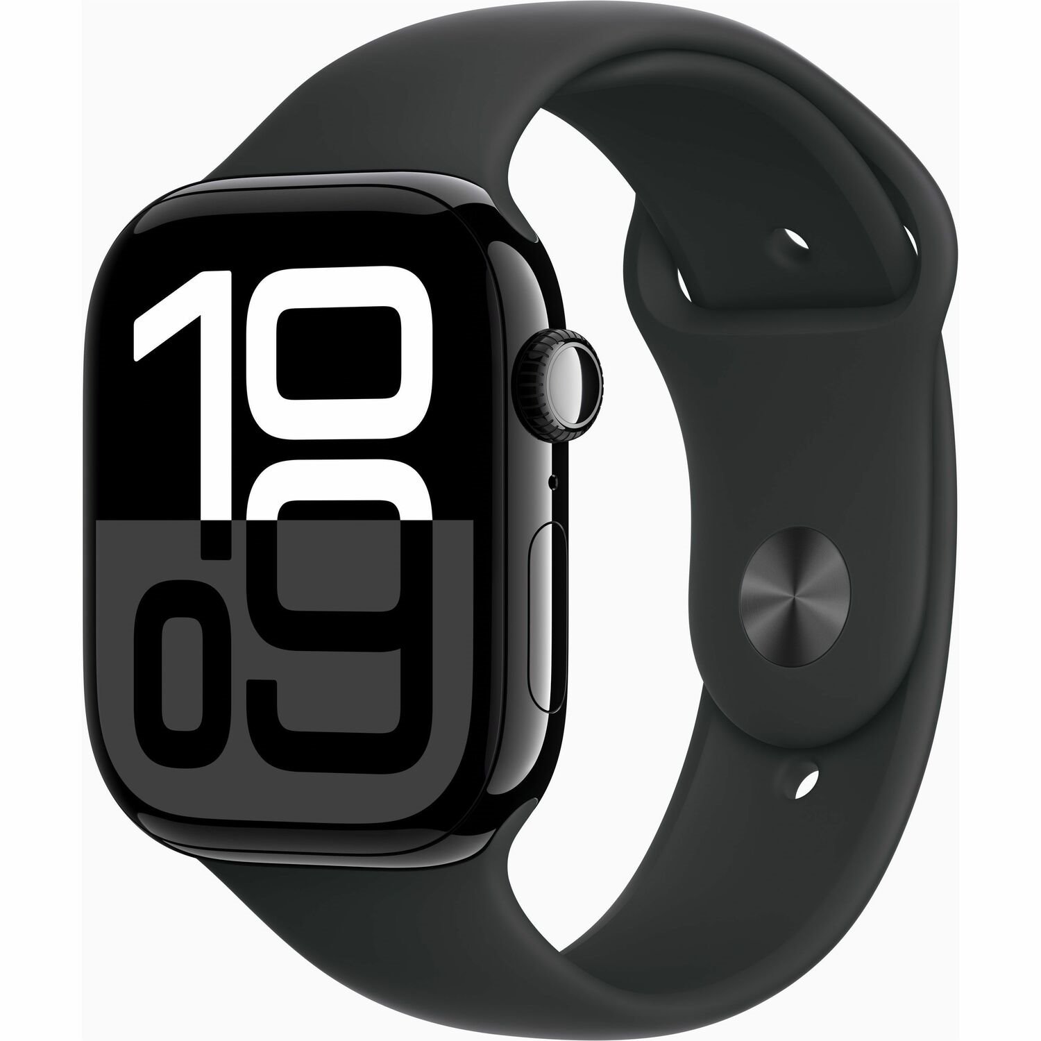 Apple Watch Series 10 Smart Watch - 46 mm Case Height - 39 mm Case Width - Jet Black Case Color - Black Band Color - Aluminium Case Material - Wireless LAN - LTE, UMTS