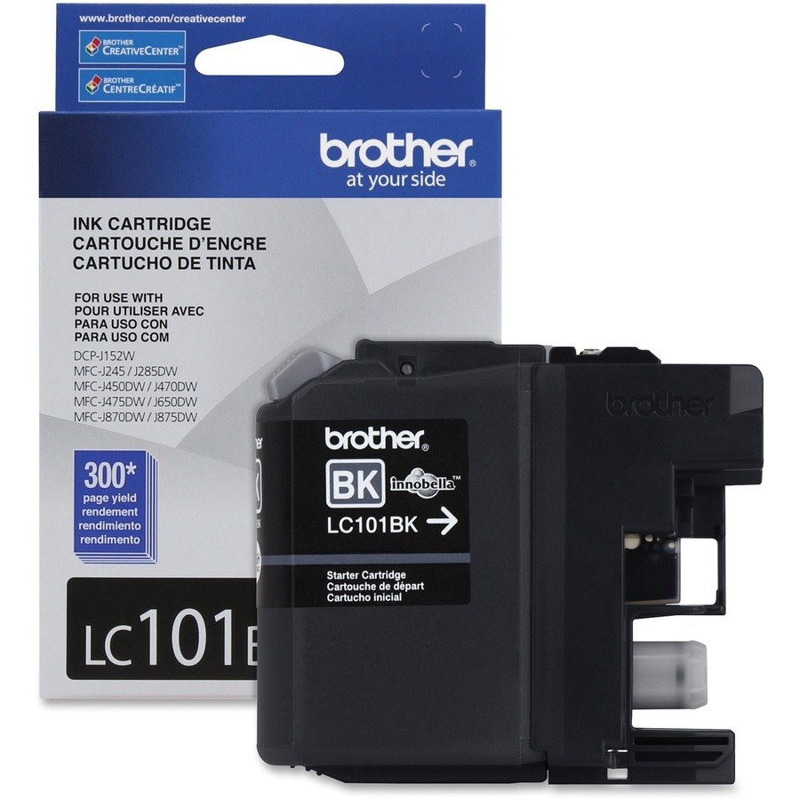 Brother Innobella LC101BKS Original Standard Yield Inkjet Ink Cartridge - Black - 1 Each