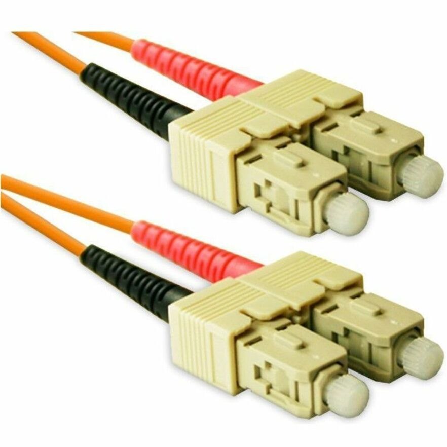Enet Solutions 1M Orange Fiber Cable SC To SC