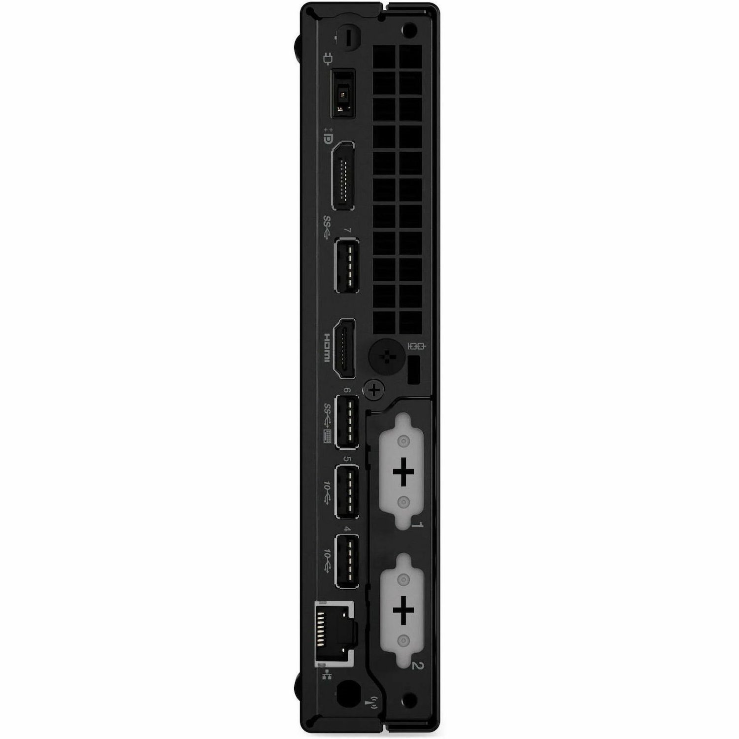 Lenovo ThinkCentre M80q Gen 3 11U2S0H400 Desktop Computer - Intel Core i7 12th Gen i7-12700T - vPro Technology - 32 GB - 512 GB SSD - Tiny - Black