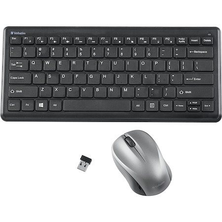 Verbatim Silent Wireless Compact Keyboard and Mouse