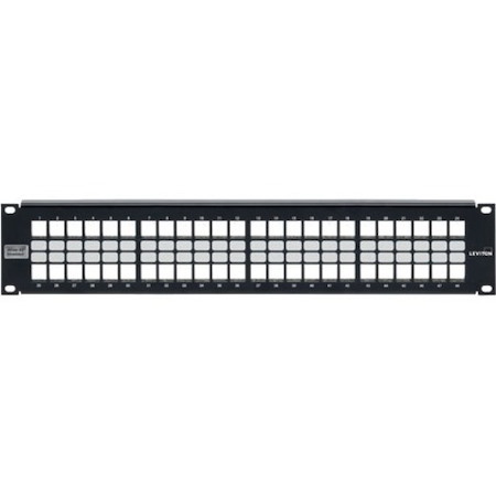 Leviton Shielded QuickPort Patch Panel, 48-port, 2RU