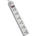Eaton Tripp Lite Series Protect It! 230V 6-Universal Outlet Surge Protector, 1.8M Cord, German/French Plug, 750 Joules