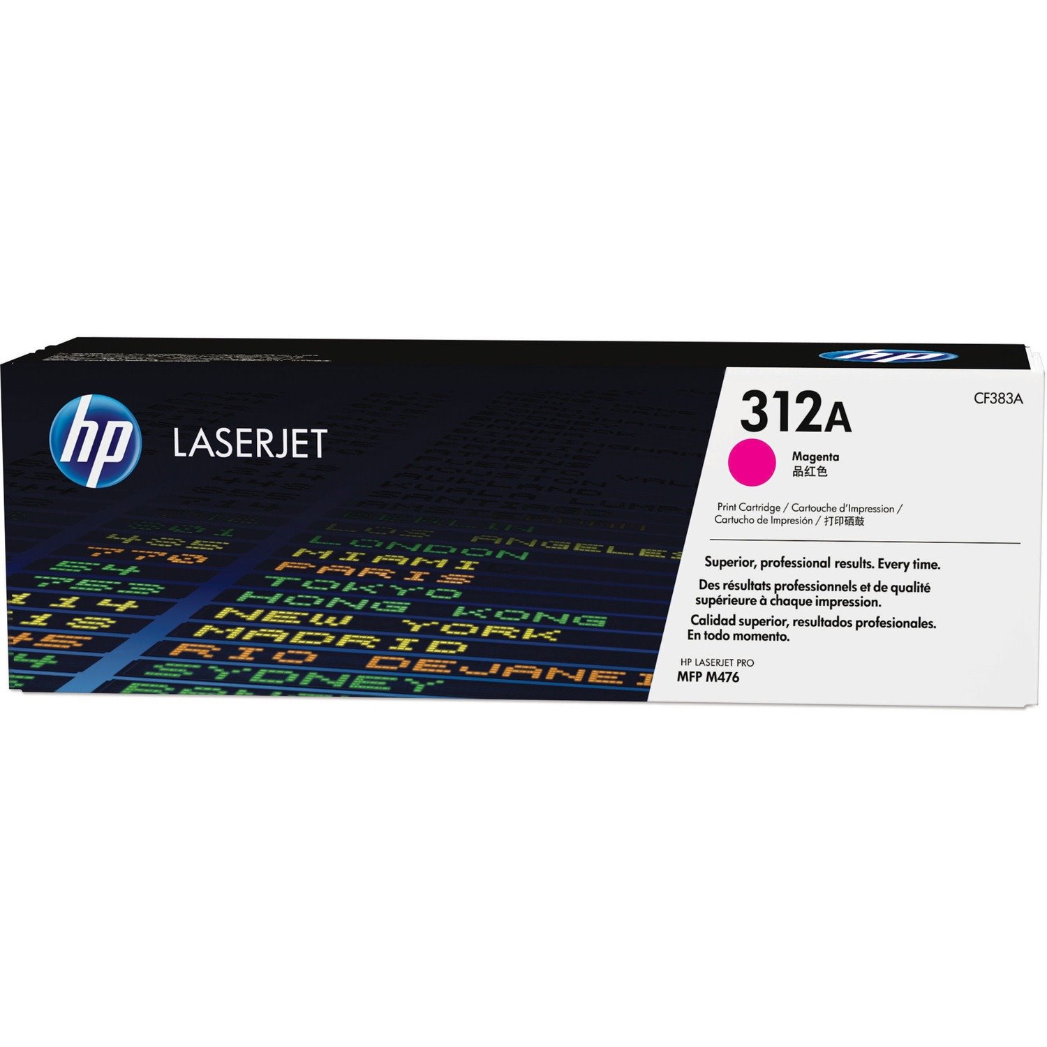 HP 312A (CF383A) Original Laser Toner Cartridge - Single Pack - Magenta - 1 Each