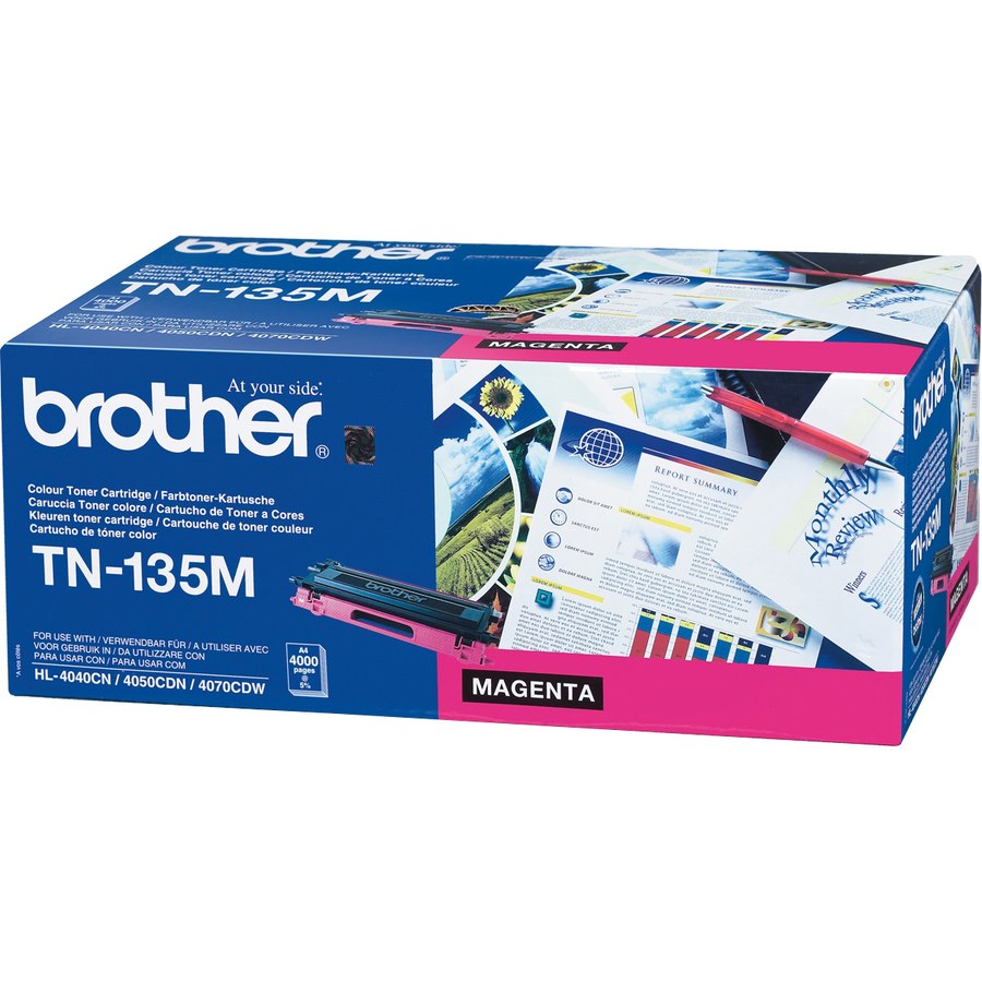 Brother TN-135M Original Laser Toner Cartridge - Magenta - 1 Pack