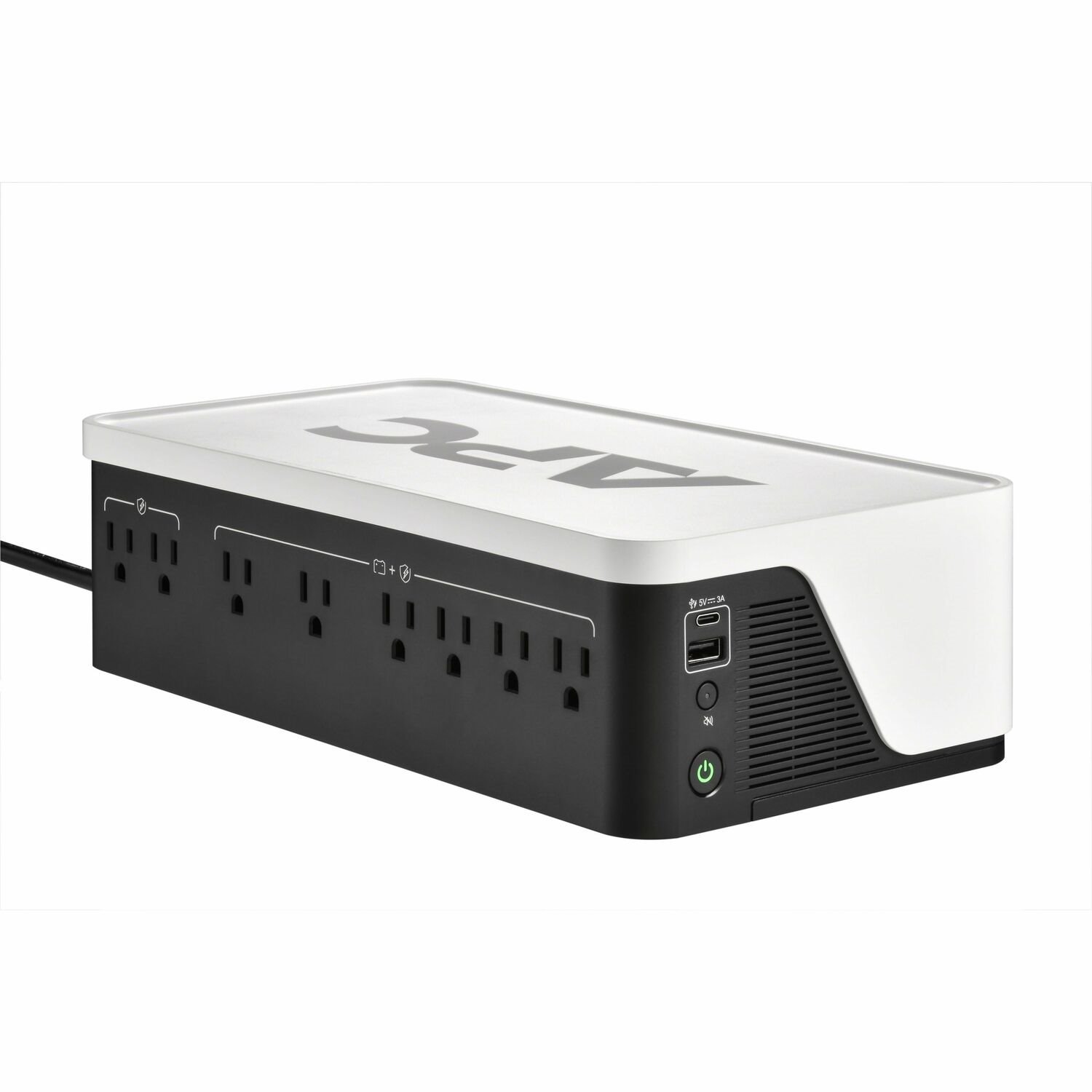 APC Back-UPS, 1050VA/600W, Floor/Wall Mount, 120V, 8x NEMA 5-15R outlets, USB Type A + C Ports