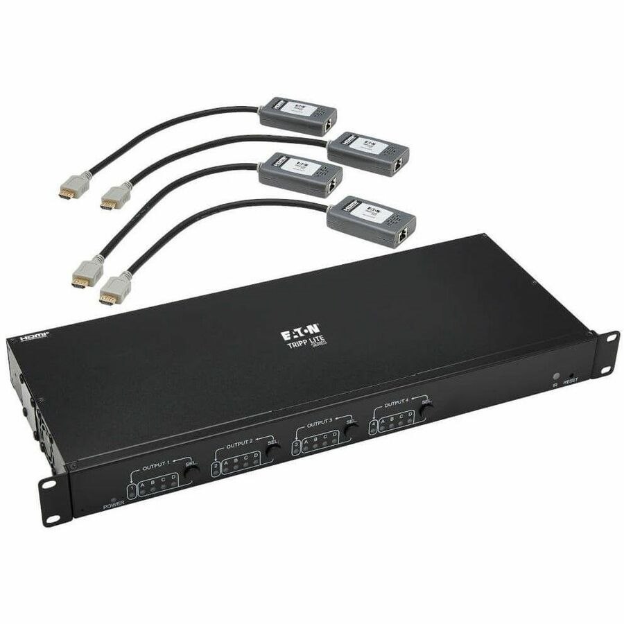 Tripp Lite series B127A-4X4-BH4PH Audio/Video-Schalter - Kabel - TAA-konform