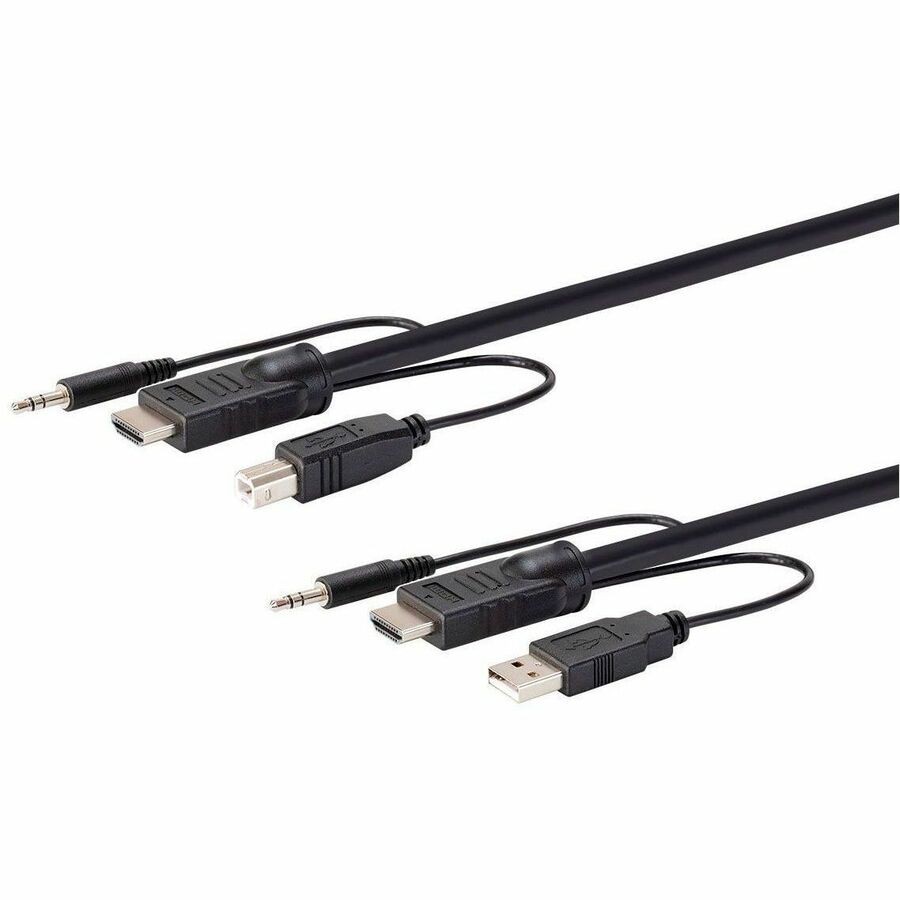 Monoprice Switch Series Hdmi Usb 3.5MM Audio Combo Cable For KVM Switches 10FT