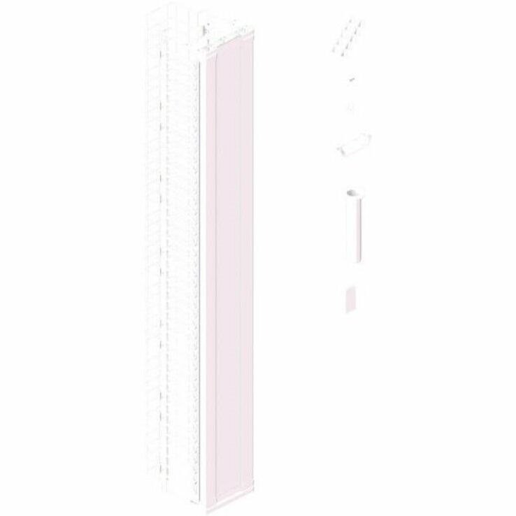 Ortronics MM20 Vertical Cable Manager with Door, 10" Wide, for 7 ft (45U) Rack, White