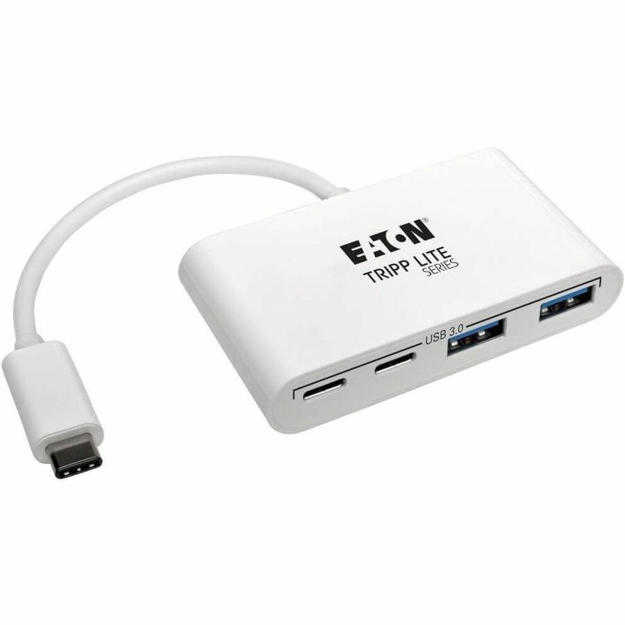 Eaton Tripp Lite Series 4-Port USB-C Hub, USB 3.x (5Gbps), 2x USB-A, 2x USB-C, White