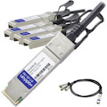 AddOn Dell® 470-AAXG Compatible TAA Compliant 40GBase-CU QSFP+ to 4xSFP+ Direct Attach Cable (Passive Twinax, 3m)