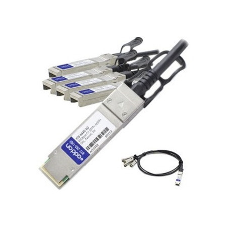 AddOn Dell® 470-AAXG Compatible TAA Compliant 40GBase-CU QSFP+ to 4xSFP+ Direct Attach Cable (Passive Twinax, 3m)