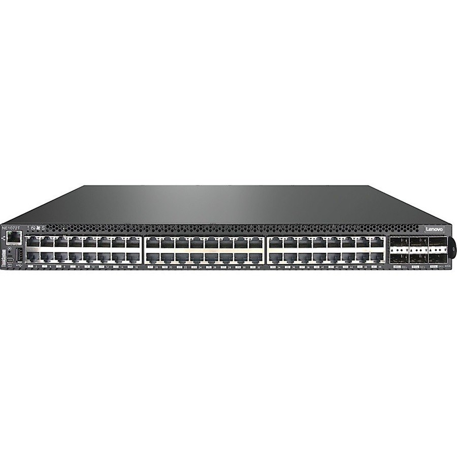 Lenovo ThinkSystem NE1072T RackSwitch (Front to Rear)