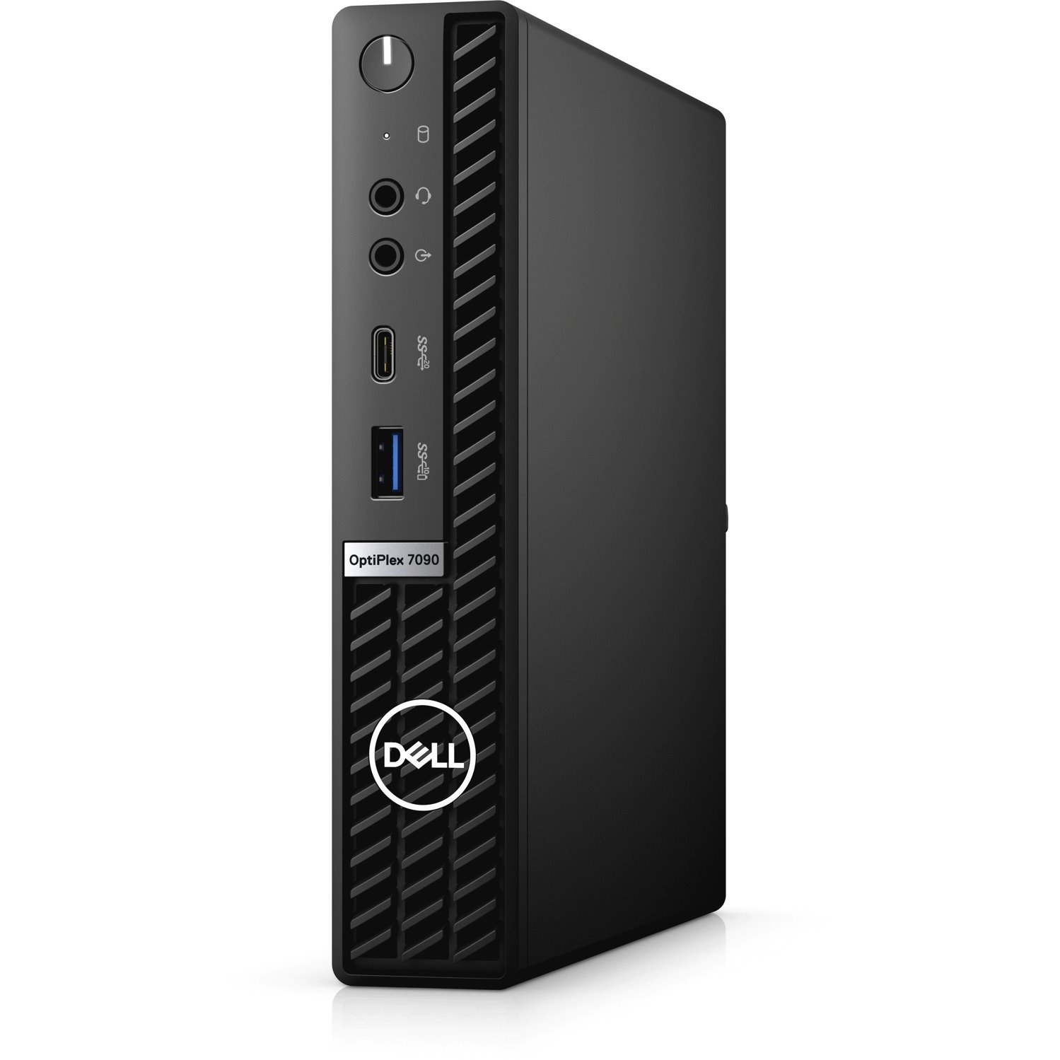 Dell OptiPlex 7000 7090 Desktop Computer - Intel Core i7 10th Gen i7-10700T - 16 GB - 256 GB SSD - Micro PC - Black