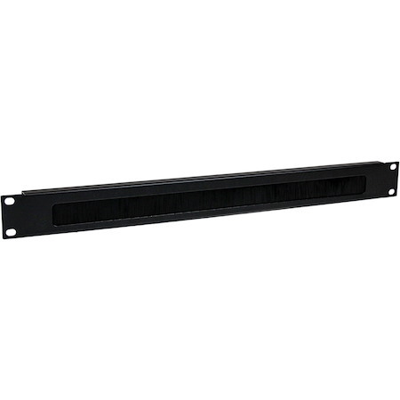 StarTech.com 1U High-density Brush Strip Cable Management Panel, Sturdy Steel Horizontal Data Centre Cable Organizer