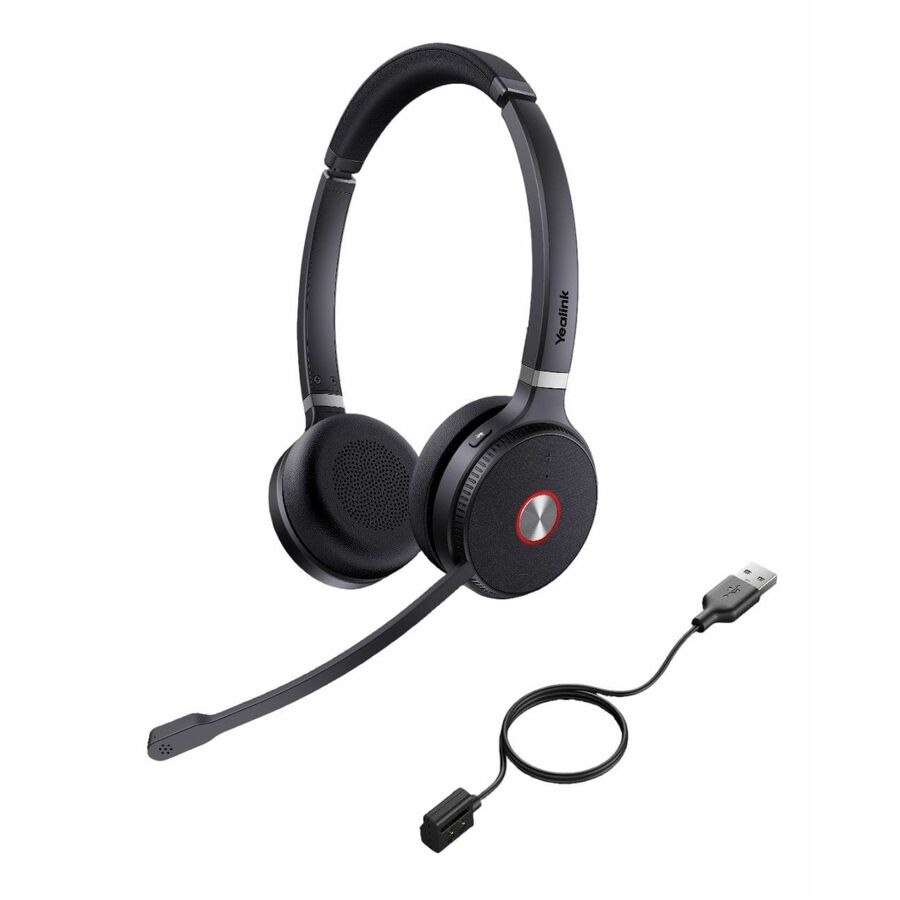 Yealink WHD622 Wireless On-ear, Over-the-head Stereo Headset - Black