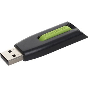 Verbatim 16GB V3 USB3.0 Green Store'n'Go V3; Rectractable USB Storage Drive Memory Stick