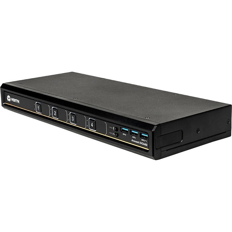 Vertiv Avocent SV220D Desktop KVM Switch | 4 Ports | DP | USB | Single Monitor