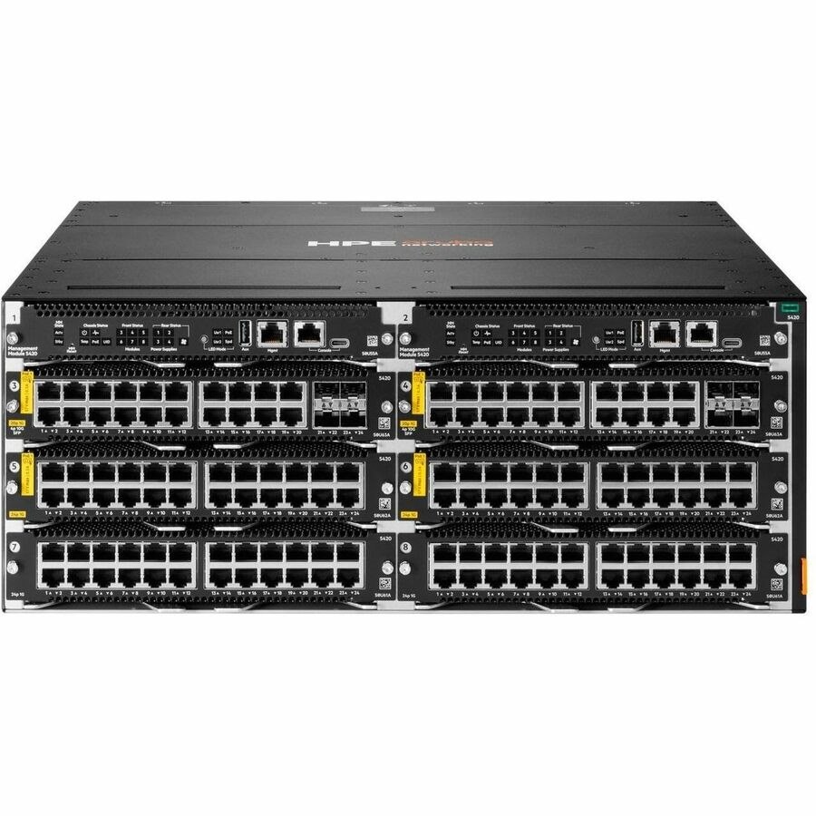 Aruba CX 5420 8 Ports Manageable Switch Chassis - 10 Gigabit Ethernet - 10GBase-T