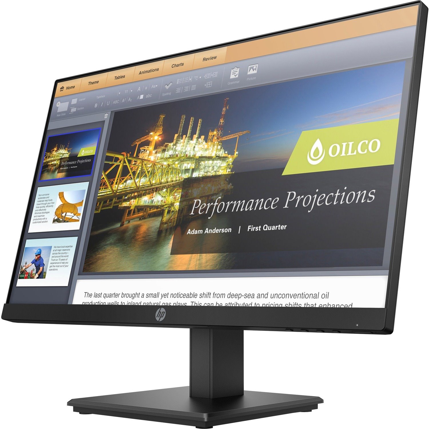 HP P224 22" Class Full HD LCD Monitor - 16:9