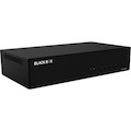 Black Box KVM Switch, NIAP 4.0 Certified - 4-Port, Dual-Monitor, FlexPort HDMI/DisplayPort