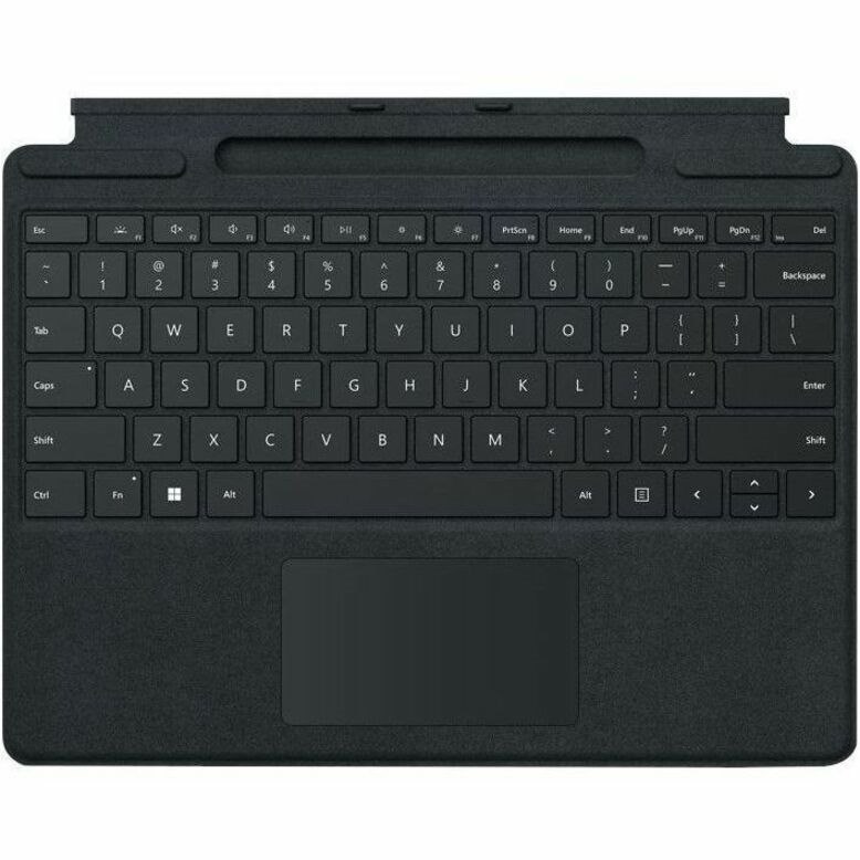 Microsoft Signature Keyboard/Cover Case for 13" (330.20 mm) Microsoft Surface Pro 7+, Surface Pro 7, Surface Pro 3, Surface Pro (5th Gen), Surface Pro 4, Surface Pro 6, Surface Pro 8, Surface Pro X Tablet - Black