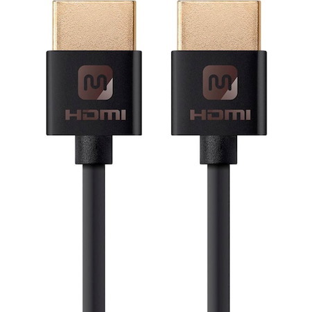 Monoprice Ultra Slim Series High Speed HDMI Cable, 6ft Black