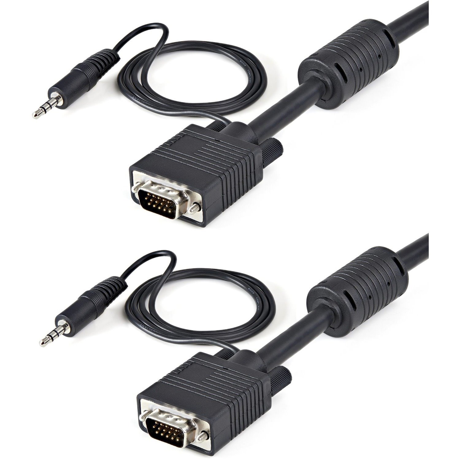 StarTech.com 5m Coax High Resolution Monitor VGA Video Cable with Audio HD15 M/M - VGA Extension Cable - HD15 to HD15 Cable