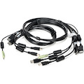 Vertiv Avocent Dual USB Keyboard and Mouse, Dual DisplayPort and Audio Cable, 6 ft. for Vertiv Avocent SV and SC Series Switches