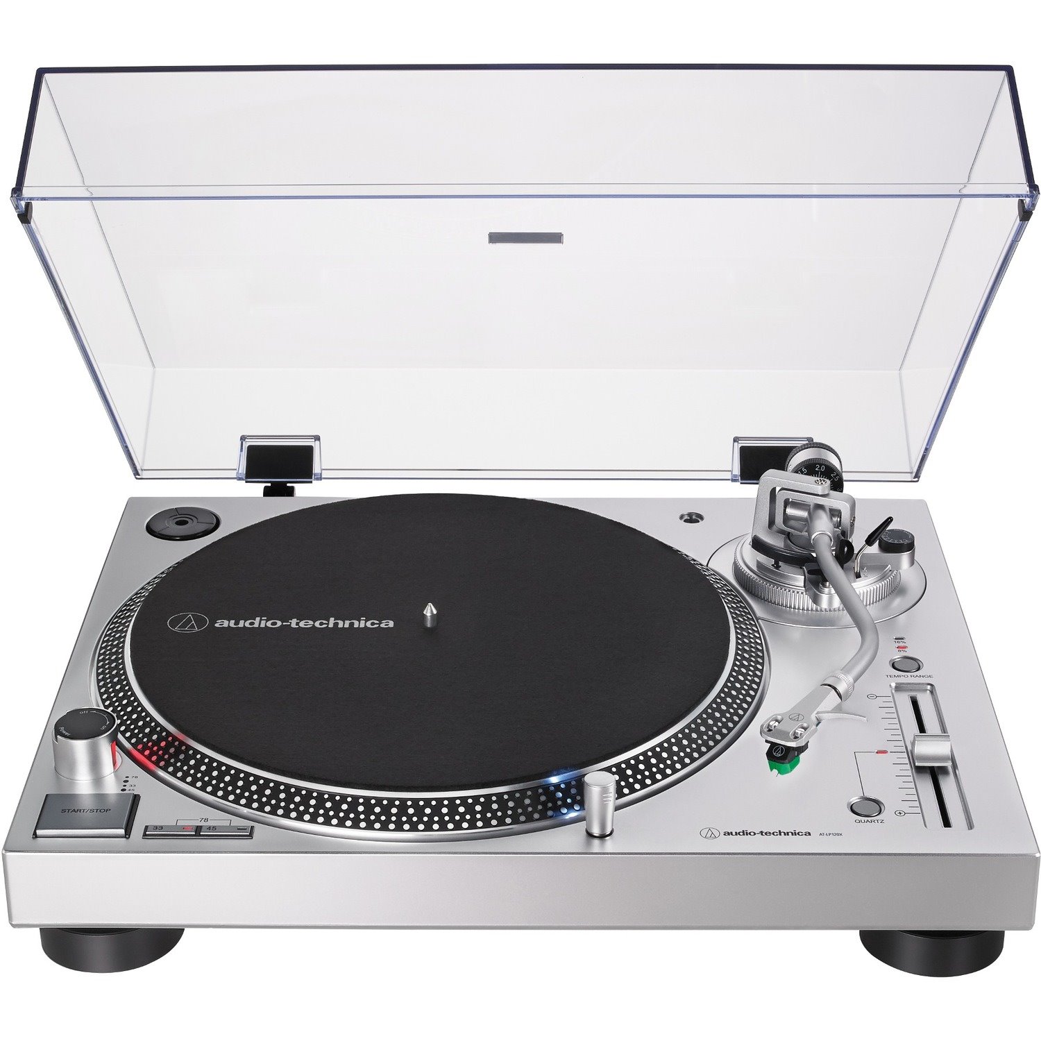 Audio-Technica AT-LP120XUSB - 3 Speed Record Turntable - Silver
