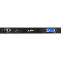 Eaton ATS rack PDU, 1U, (2) L6-20P, (2) C20 input, 3.33 kW max, 200-240V, 16A, 8 ft cord, Single-phase, Outlets: (8) C13, (1) C19