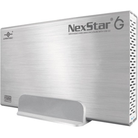 Vantec NexStar 6G NST-366S3-SV Drive Enclosure - USB 3.0 Host Interface External - Silver