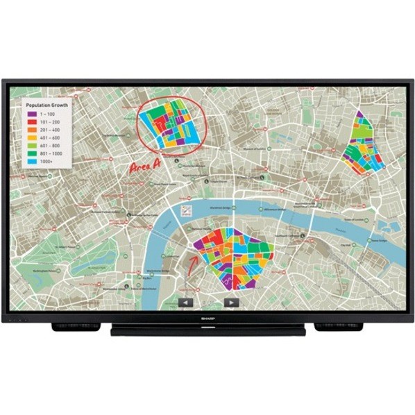 Sharp AQUOS BOARD PNL751H All-in-One Computer - ARM Cortex - 4 GB - 32 GB Flash Memory Capacity - 75" Touchscreen - Desktop