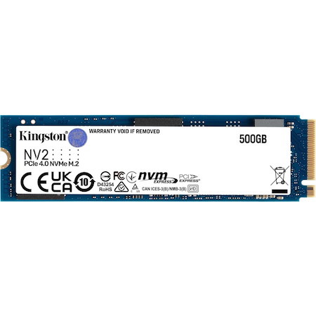 Kingston 500 GB Solid State Drive - M.2 2280 Internal - PCI Express NVMe (PCI Express NVMe 4.0 x4)